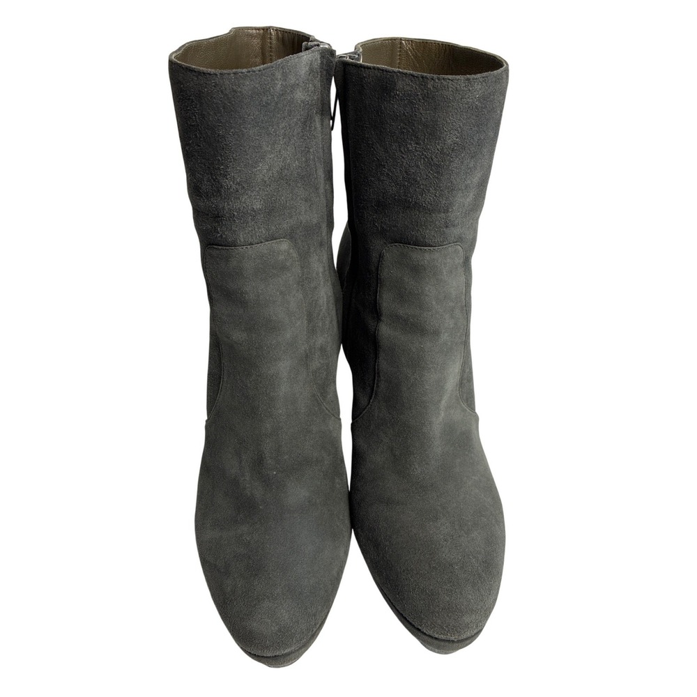 Jimmy Choo Grey Suede Stiletto Ankle‎ Boots Platform Booties Made in Italy 39 - Picture 2 of 8